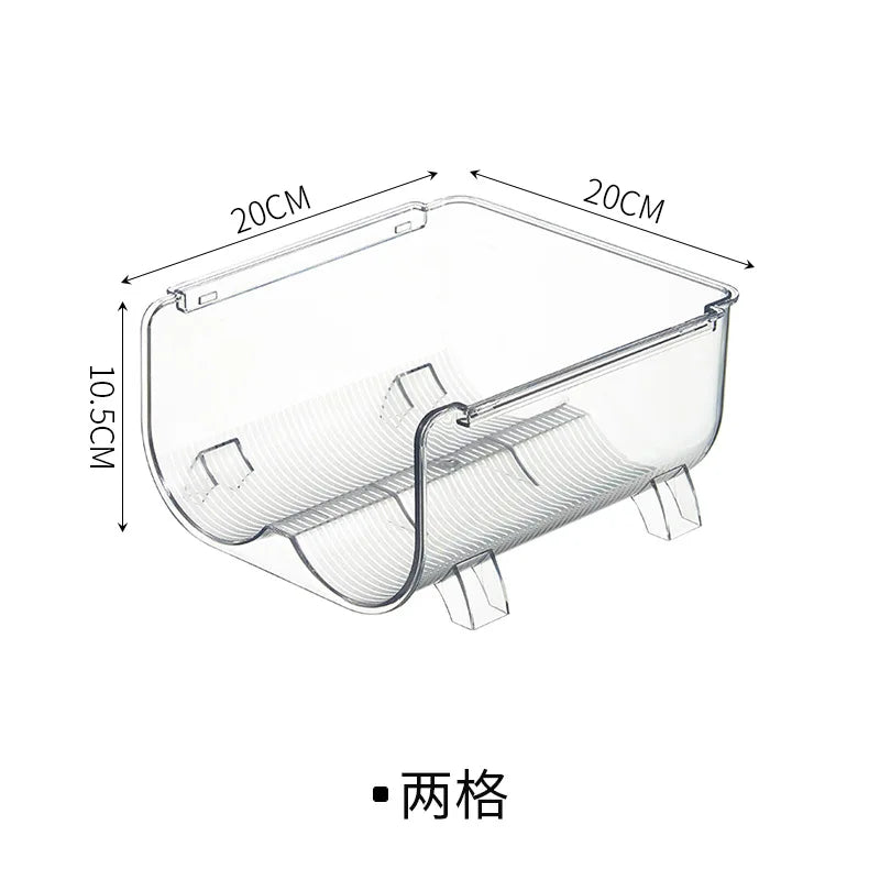 Stackable Cup Holder Suitable for Cabinets Kitchen Storage Organization and Storage Water Bottle Holder Plastic Refrigerator