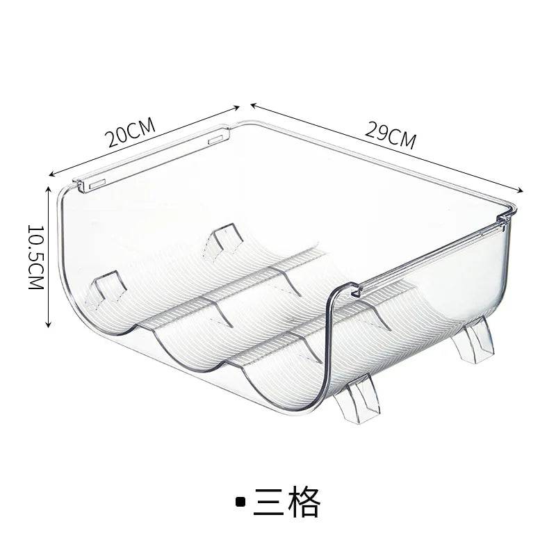 Stackable Cup Holder Suitable for Cabinets Kitchen Storage Organization and Storage Water Bottle Holder Plastic Refrigerator