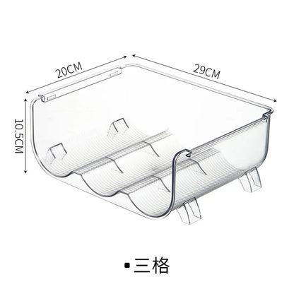 Stackable Cup Holder Suitable for Cabinets Kitchen Storage Organization and Storage Water Bottle Holder Plastic Refrigerator