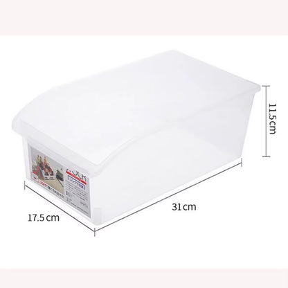 Trendy Large-Capacity Storage Box Household Space Saving Refrigerator Organizer Bins Rectangular Kitchen Dispenser Kitchen