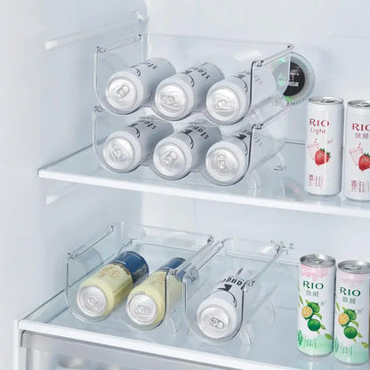Stackable Cup Holder Suitable for Cabinets Kitchen Storage Organization and Storage Water Bottle Holder Plastic Refrigerator